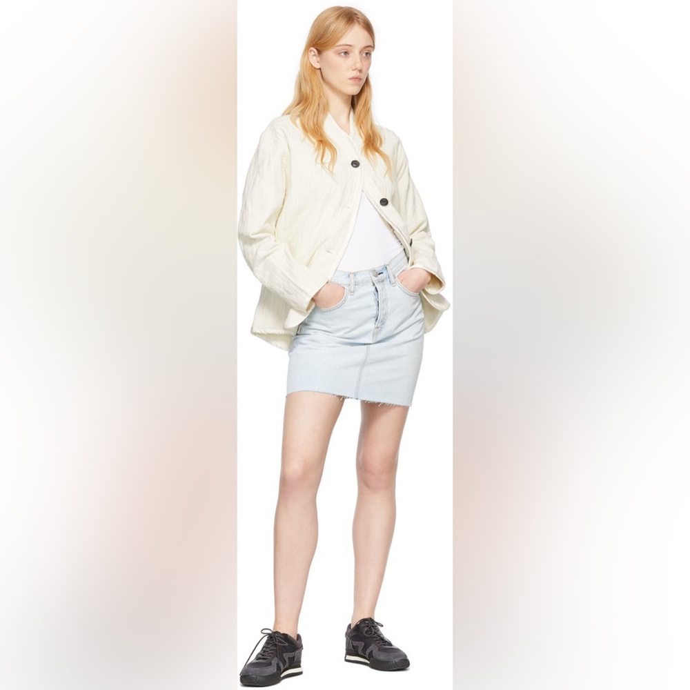 Rag & Bone Light Wash Denim Mini‎ Skirt